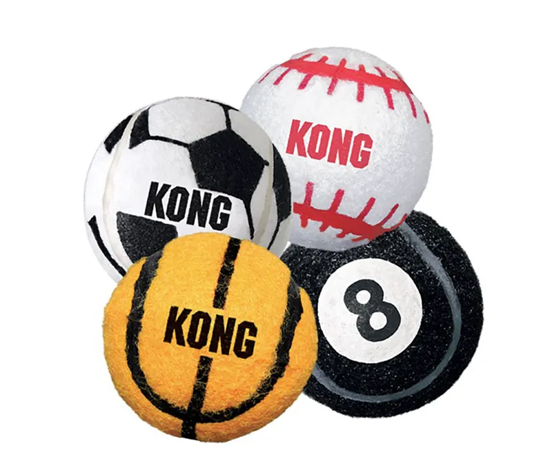 Kong4-pack Medium Sport Balls -  Assorted Styles