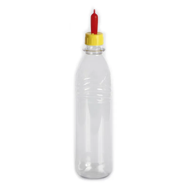 Trilanco Kerbl Bolt-On 5-pack Bottle Nipple for Lambs in Yellow/Red