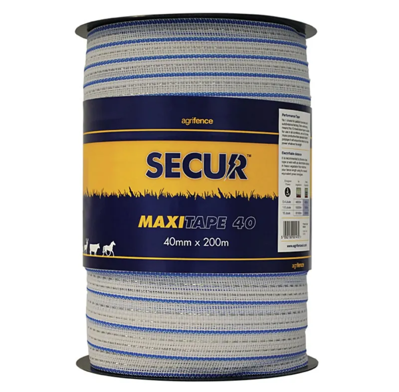 Agrifence Maxitape 40x200mm Performance Tape in White